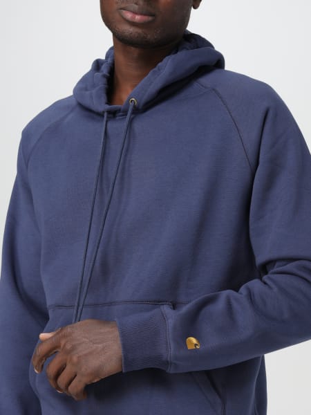 Carhartt chase hoodie discount blue