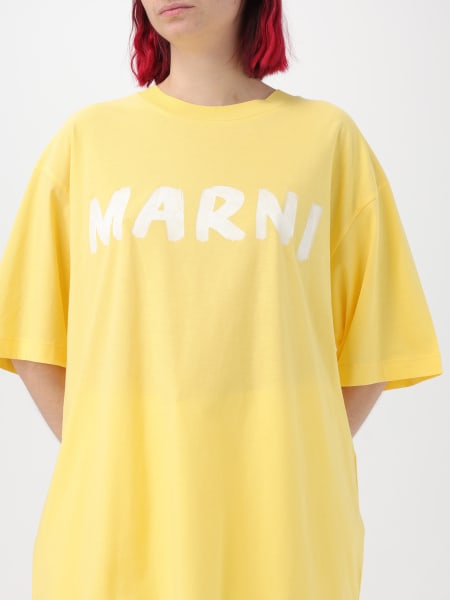 MARNI: t-shirt for woman - Yellow | Marni t-shirt THJET49EPHUSCS11