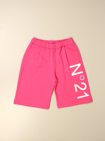 N ° 21 jogging shorts in cotton with logo