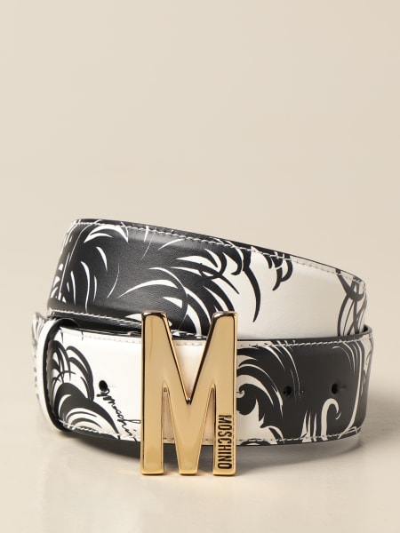 Boutique Moschino: Cintura Boutique Moschino a fantasia con big monogramma M