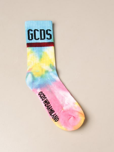 GCDS Logo 扎染棉袜子