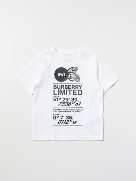 Kids' Burberry: Burberry cotton t-shirt with collage print