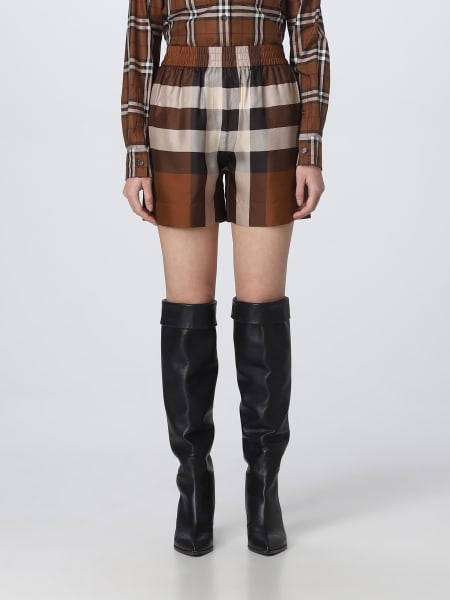 Womens Burberry brown Jersey Check Leggings