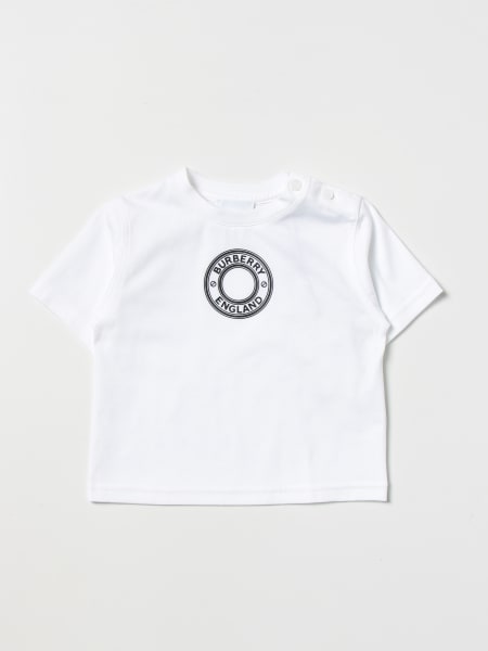 T-shirt Burberry in cotone con grafica con logo