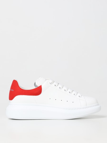 Alexander McQueen leather sneakers with embossed logo