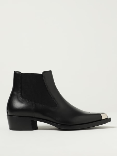 Alexander McQueen leather ankle boots