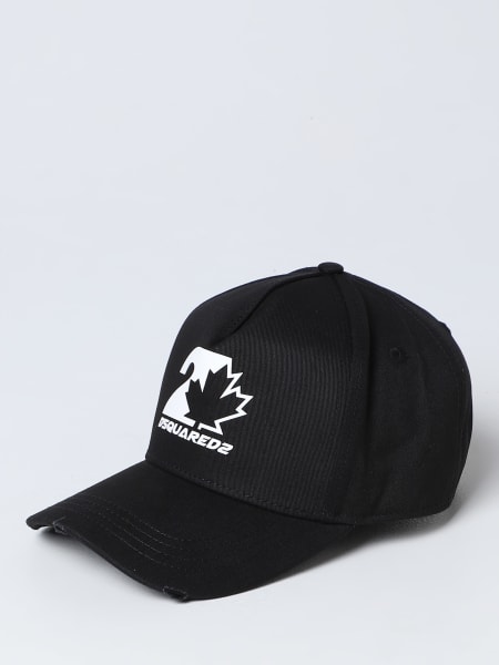 Dsquared2 hat in cotton with printed logo