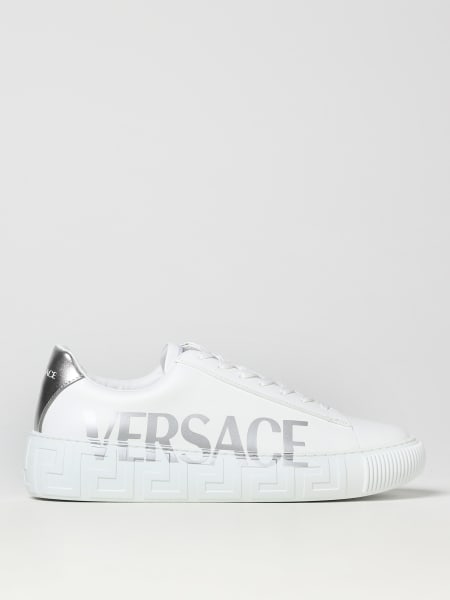 Sneakers Versace in pelle con logo stampato