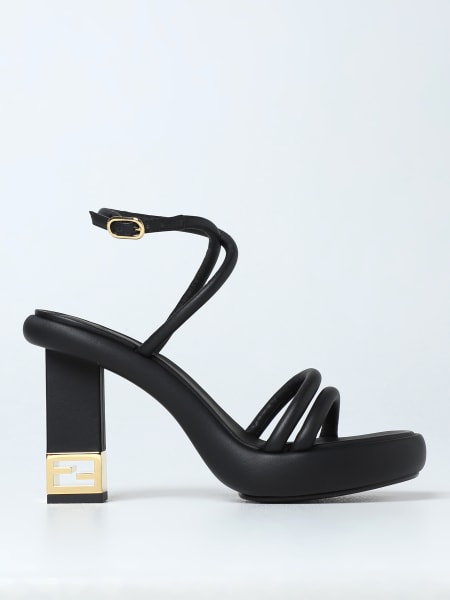 Fendi Baguette sandals in padded nappa leather
