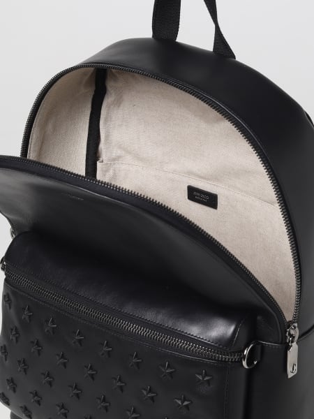 JIMMY CHOO Wilmer backpack in leather with applications Black