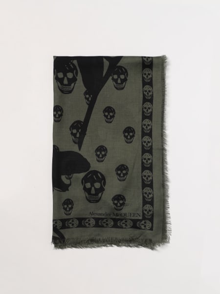 Alexander McQueen scarf in printed modal and silk blend