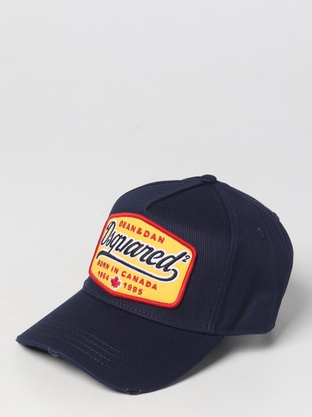 Dsquared2 hat in cotton with embroidered logo