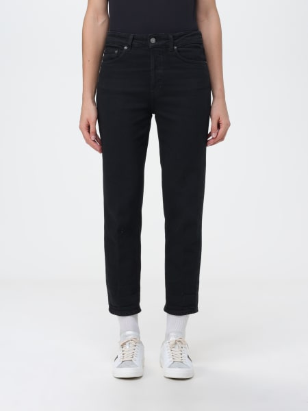 Dondup cropped pants in stretch cotton