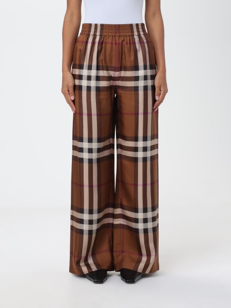 BURBERRY: Madge pants in grain de poudre wool - Beige