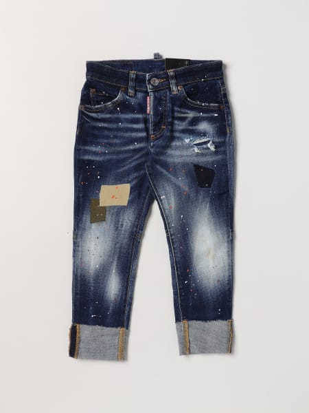 Jeans Dsquared2 Junior in denim painted