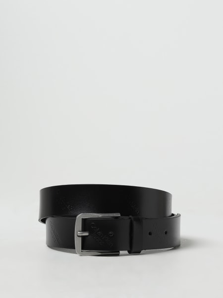 Cintura Calvin Klein in pelle con logo