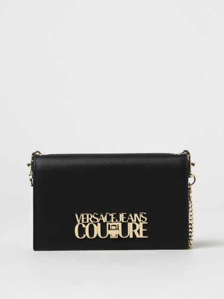 Versace Jeans Couture mini wallet bag in saffiano synthetic leather