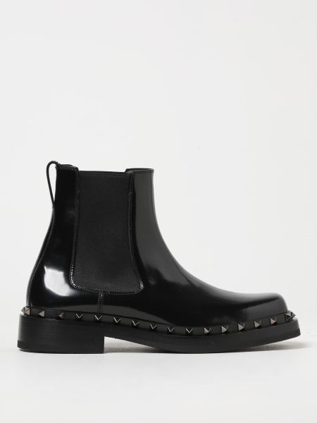 Valentino Garavani Rockstud ankle boots in brushed leather