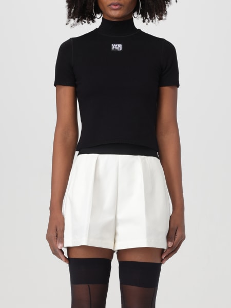 ALEXANDER WANG：Tシャツ レディース - ブラック | GIGLIO.COM