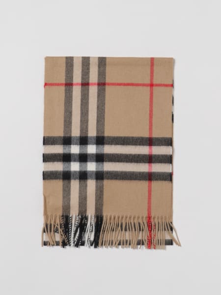 Burberry: Burberry scarf in check cashmere