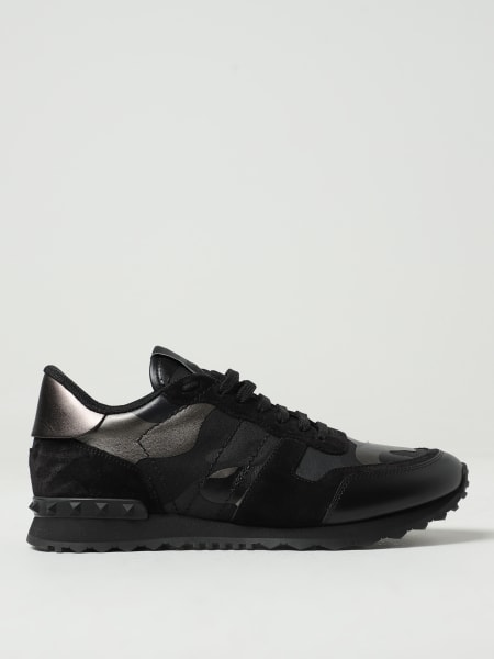 Valentino black 2024 shoes men