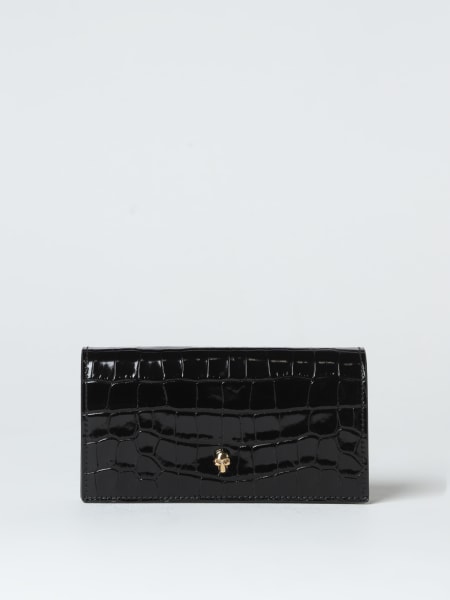 Women's Alexander McQueen: Alexander McQueen wallet in croco print leather