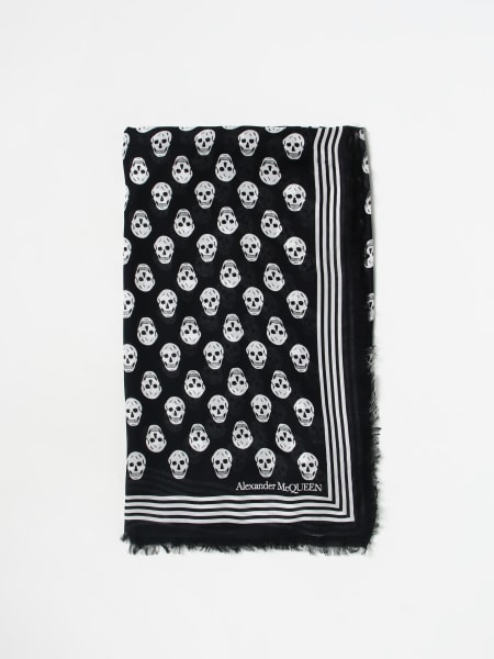 Alexander McQueen scarf in fabric with Skull print