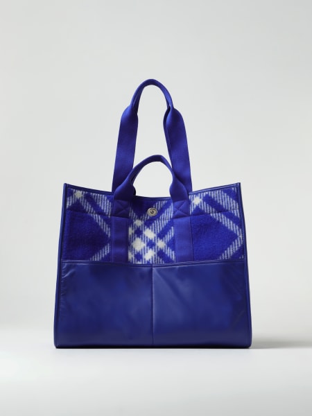 Burberry: Burberry bag in wool with jacquard check pattern