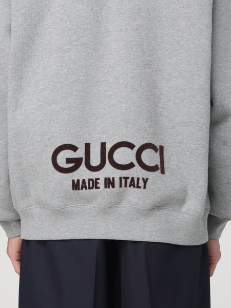 GUCCI sweatshirt for man Grey Gucci sweatshirt 768454XJF3Y