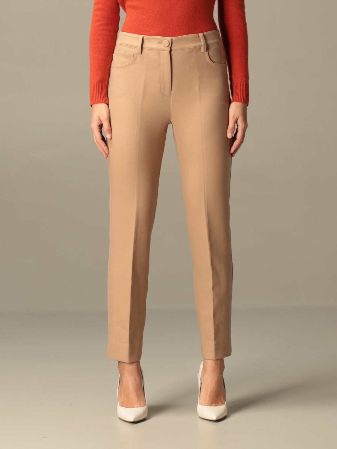 Womens Theory brown Demitria Trousers | Harrods # {CountryCode}