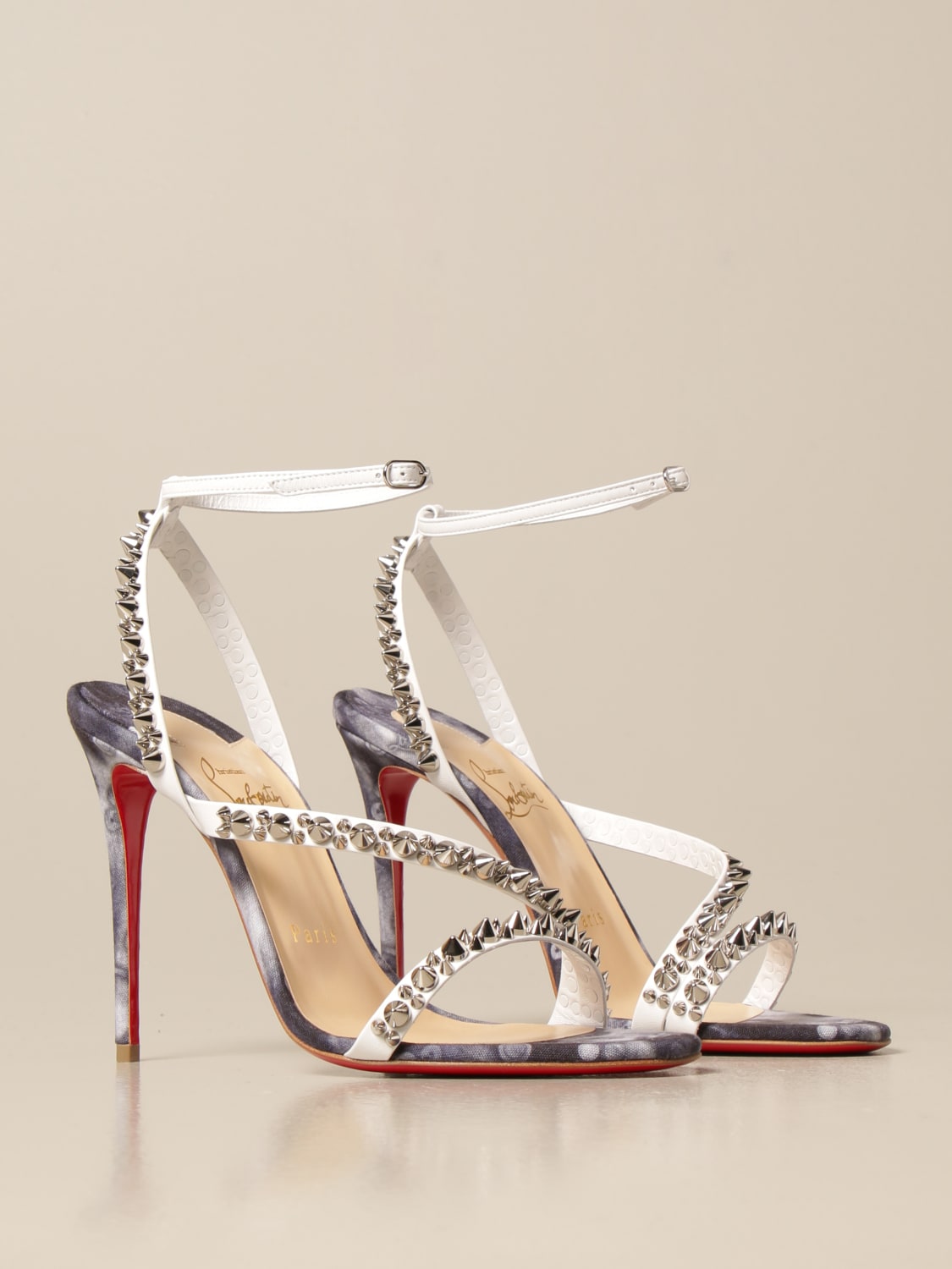 Mafaldina Christian Louboutin jeans punk sandal