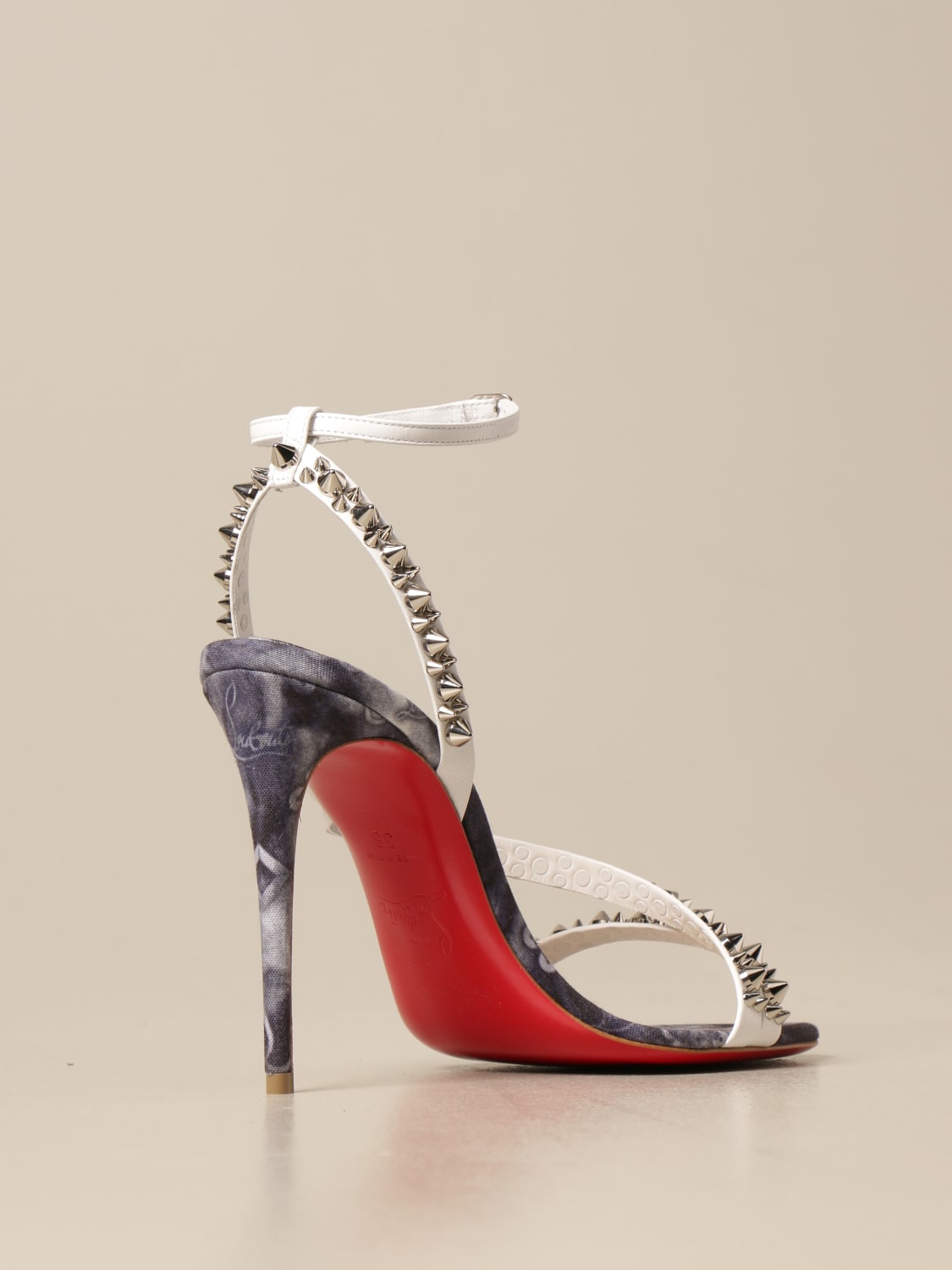 Mafaldina Christian Louboutin jeans punk sandal