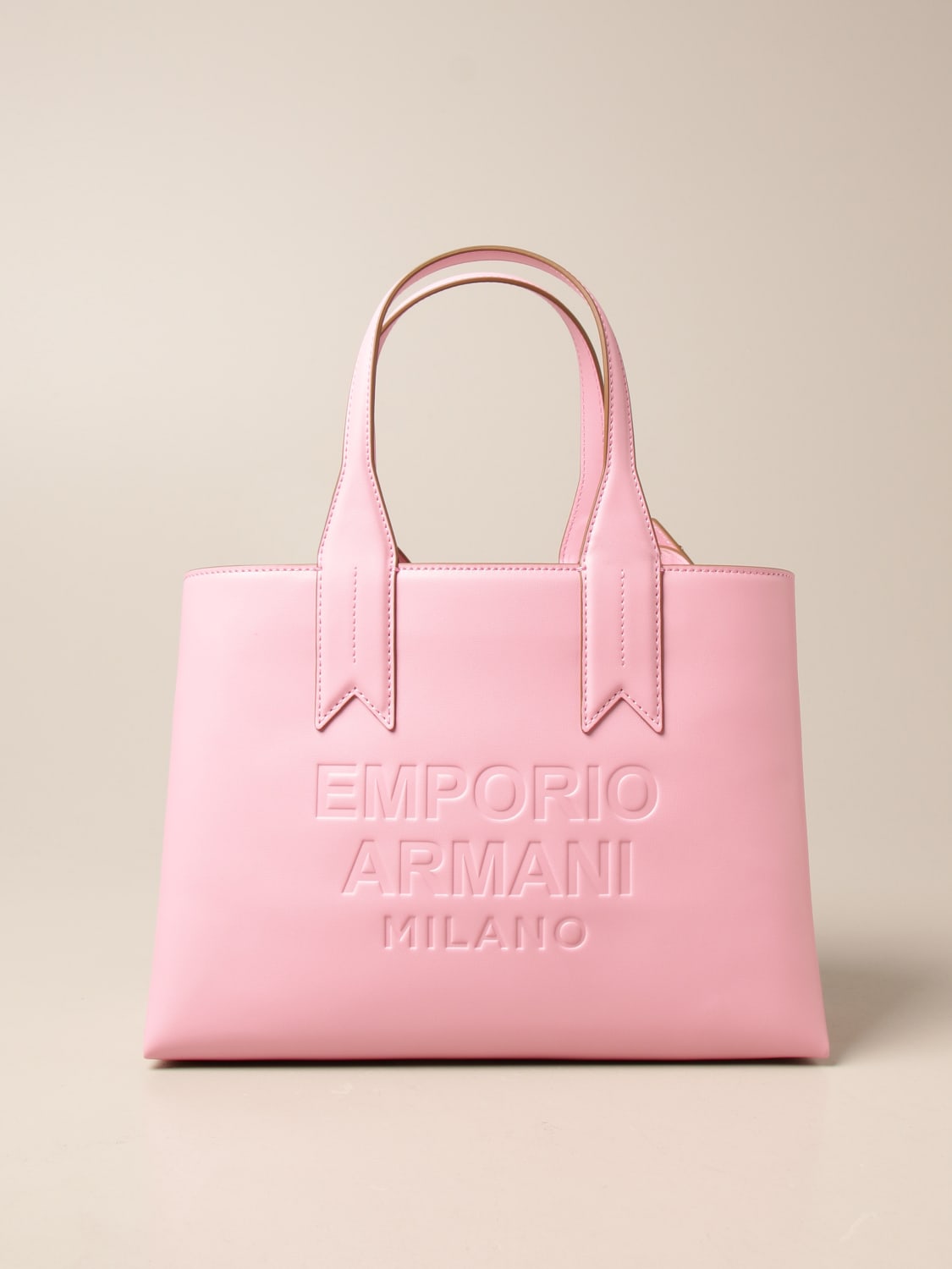 EMPORIO ARMANI bag in synthetic leather Pink EMPORIO ARMANI