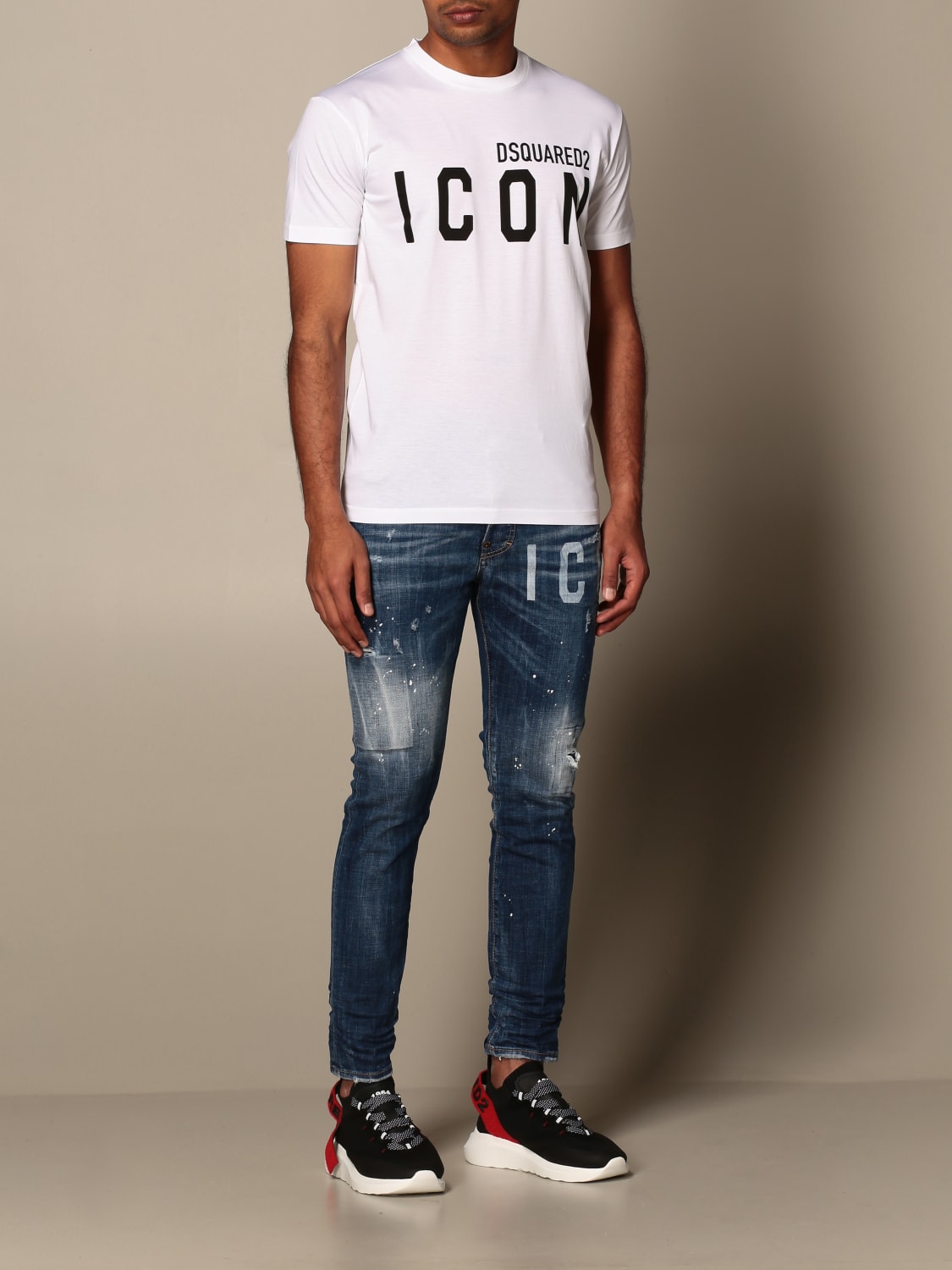 DSQUARED2: Denim skater icon - Blue | DSQUARED2 jeans S79LA0023