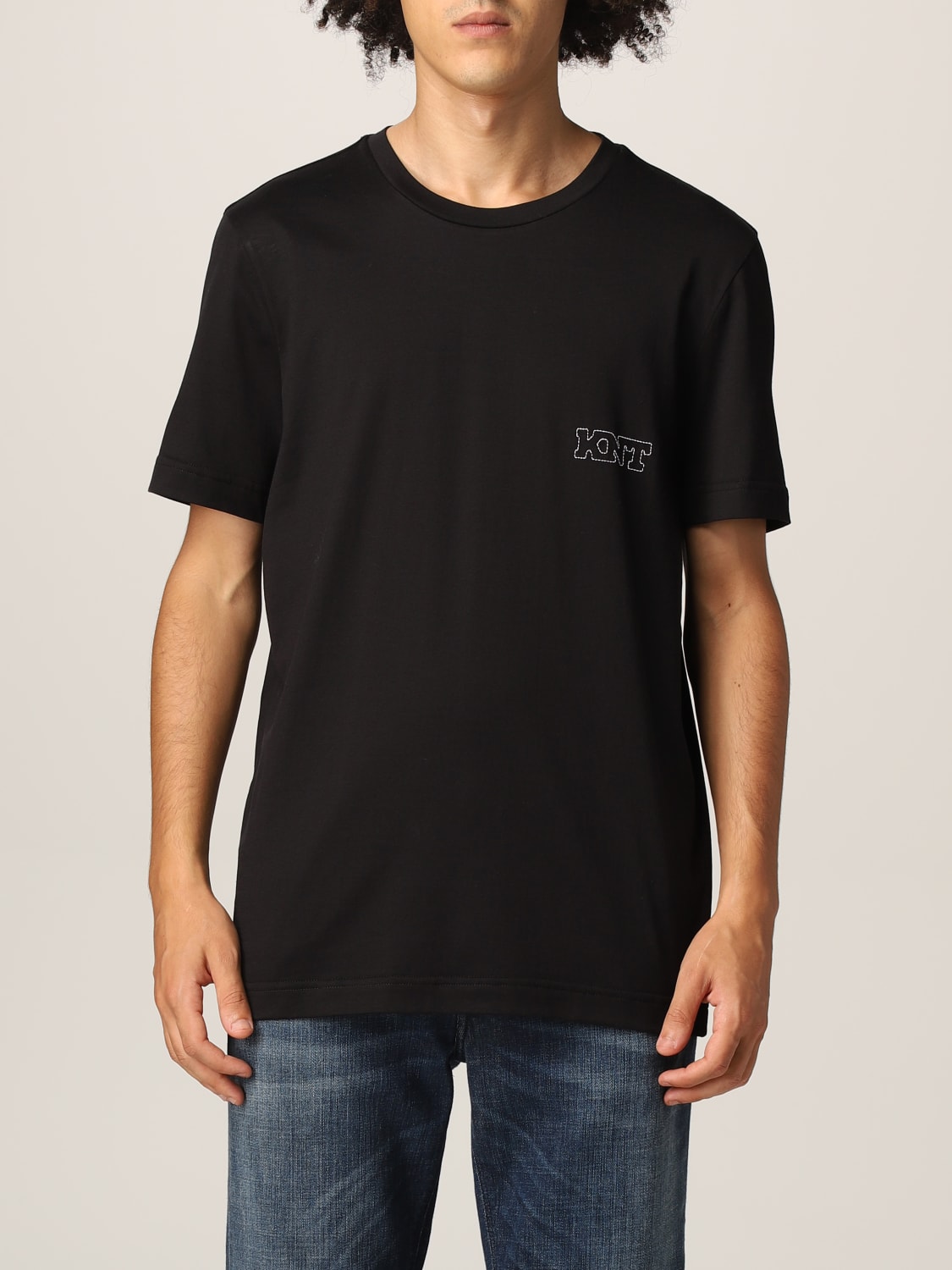 KNT: T-shirt men - Black | KNT t-shirt UMM0171 online at GIGLIO.COM