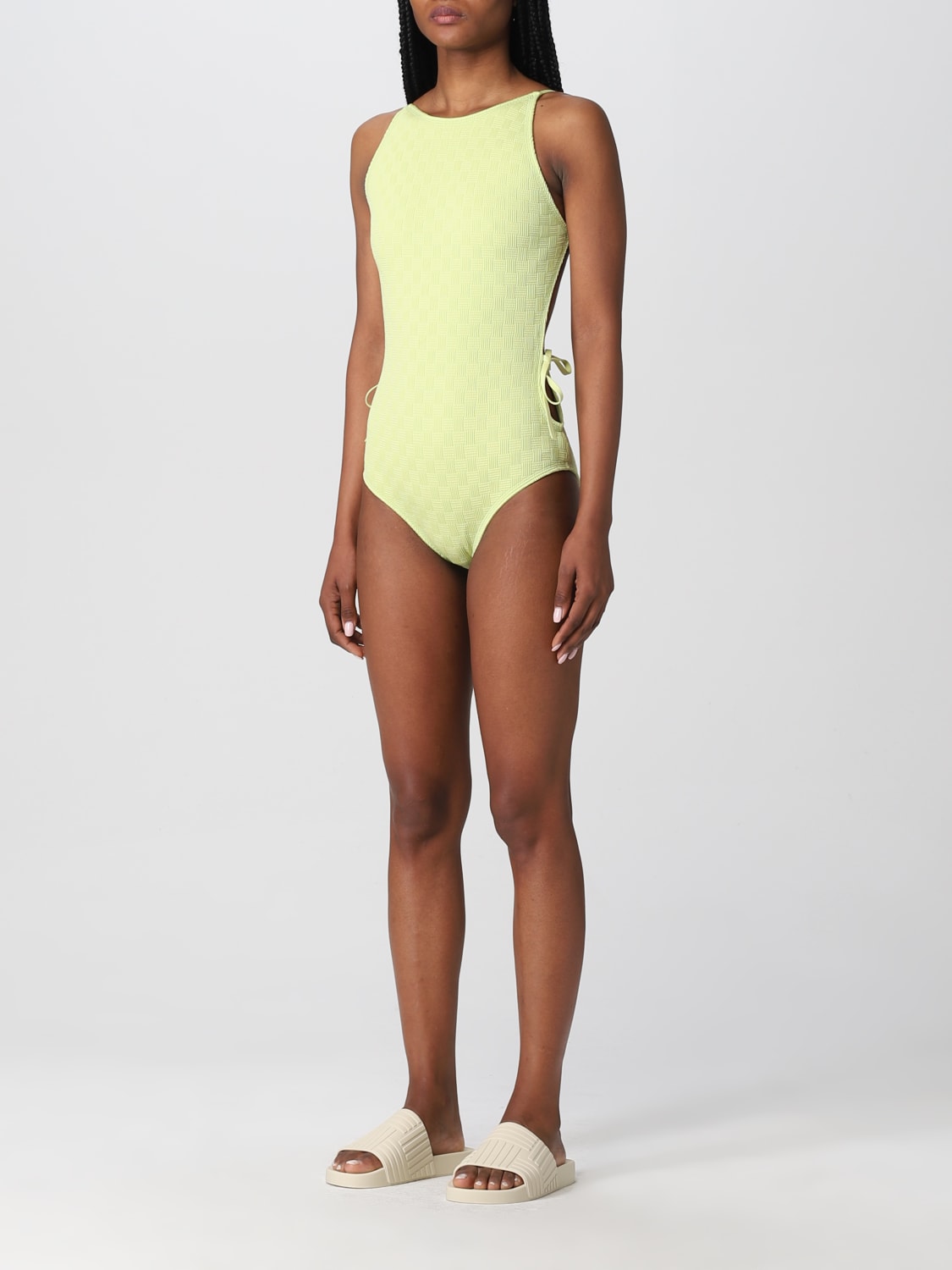 Bottega Veneta intrecciato nylon one piece swimsuit