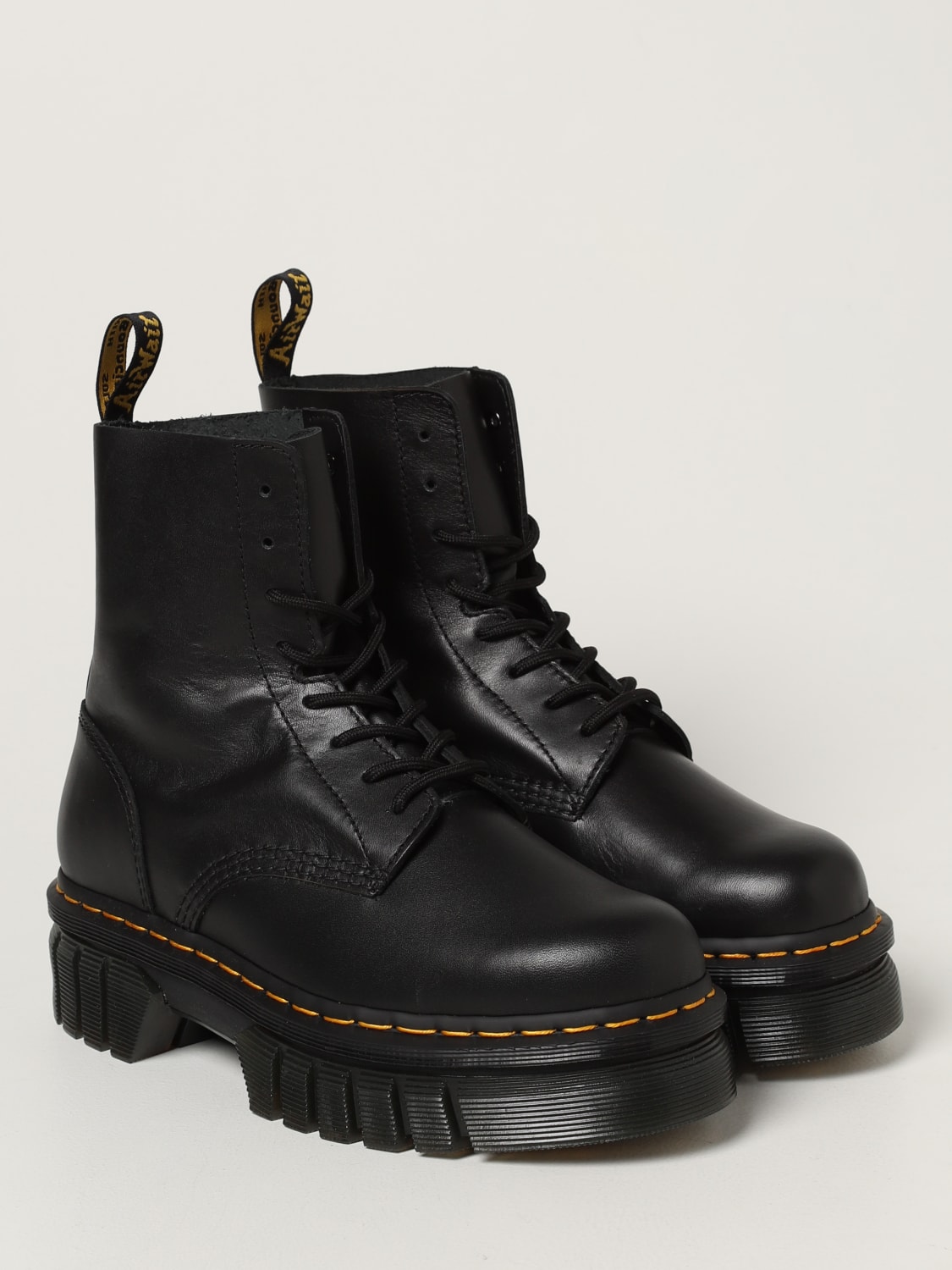 Dr. Martens 品牌折扣： Audrick Lux nappa 踝靴- 黑色| Dr