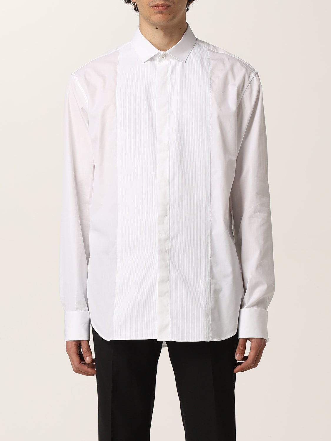 EMPORIO ARMANI Outlet cotton shirt White EMPORIO ARMANI shirt