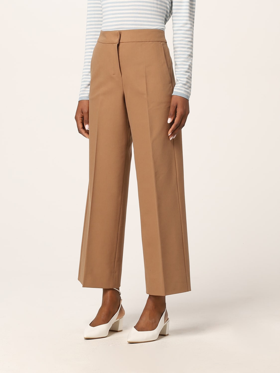 S Max Mara pants in stretch cotton and viscose