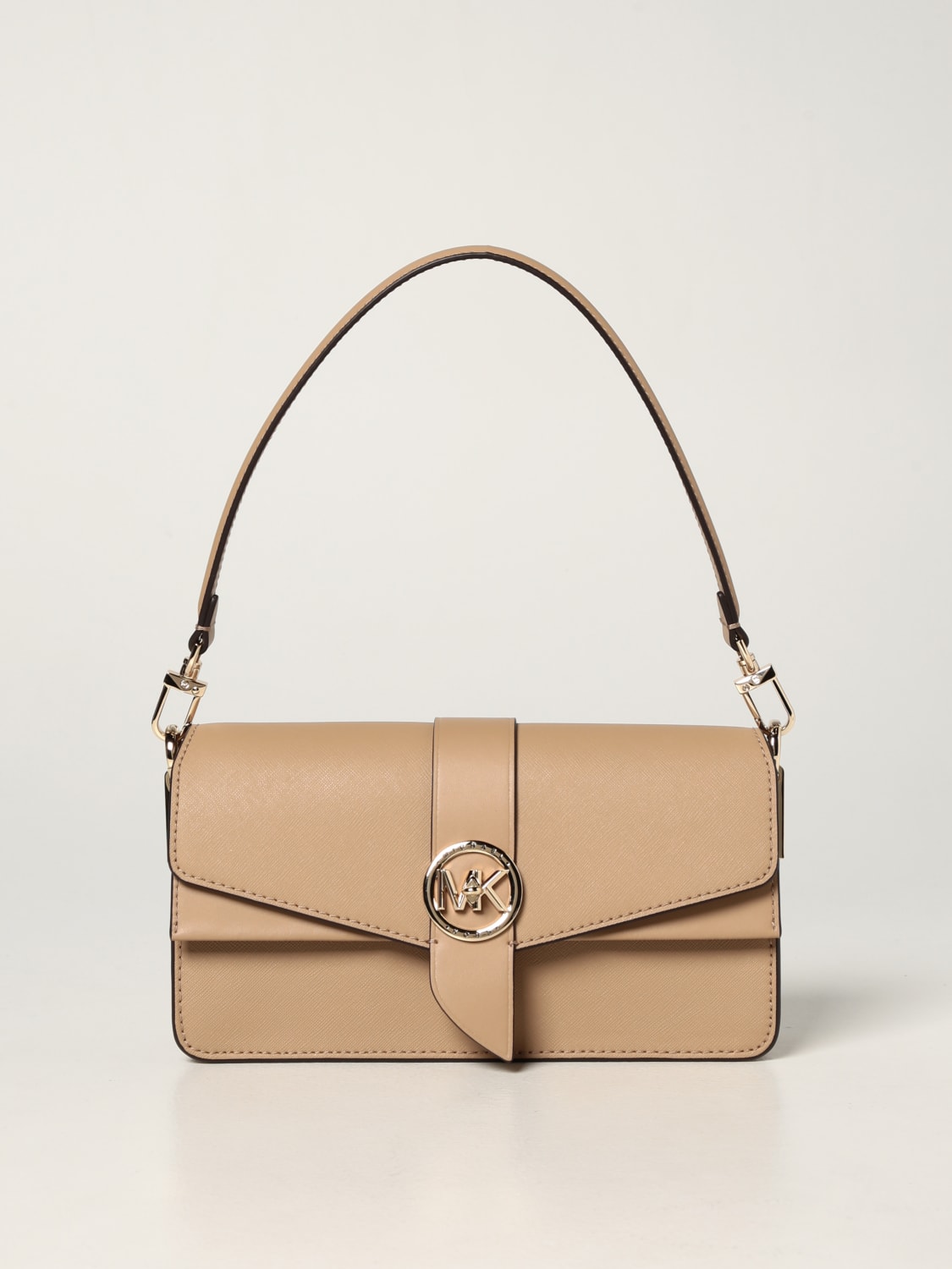 Michael Kors Shoulder bags greenwich md Women 30T2GGRL2INATURAL Fabric  Beige Natural 300€