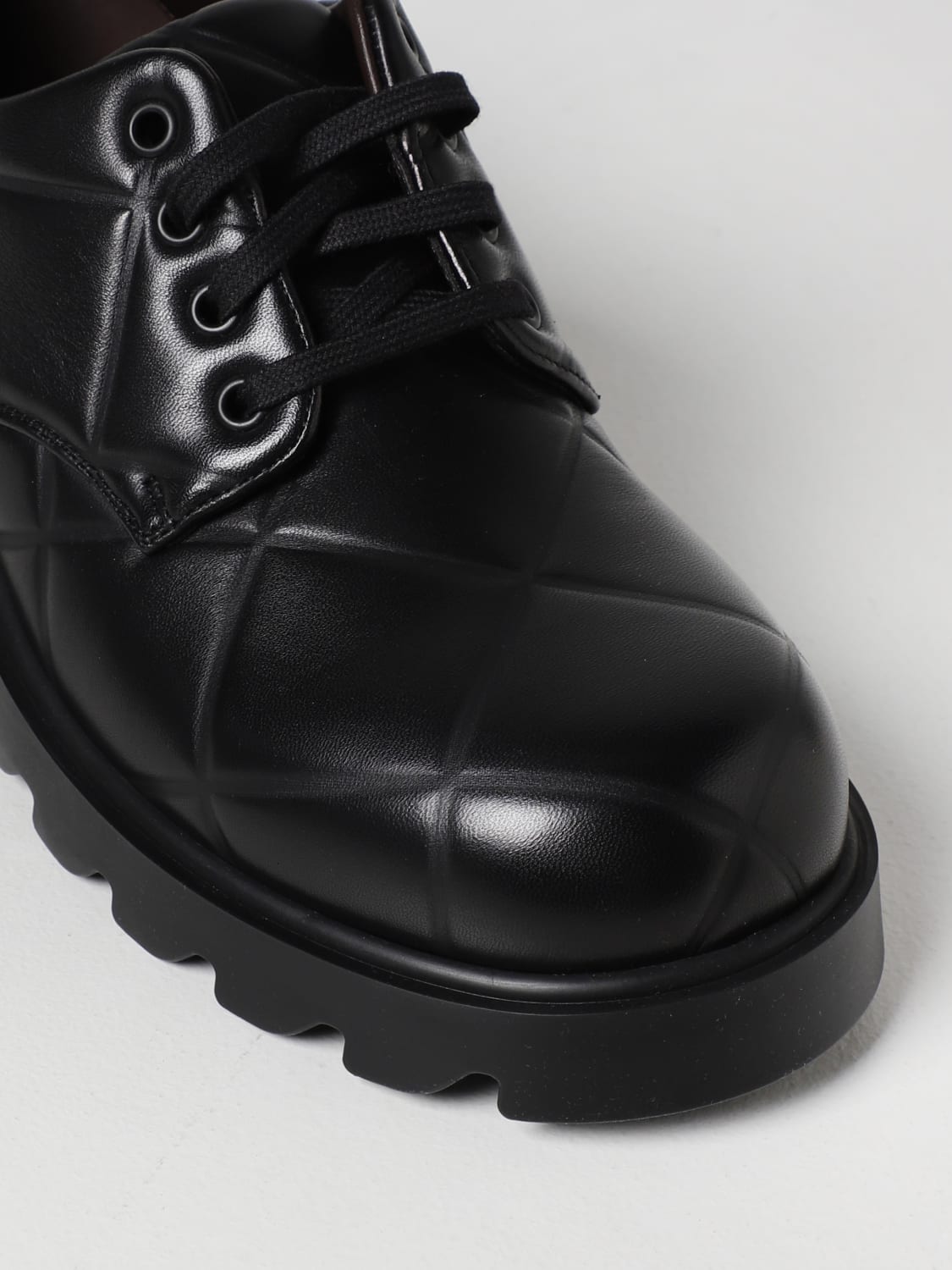 bottega veneta shell up 革靴 Bottega Veneta Bottega Veneta Strut Grid lace-up shoes