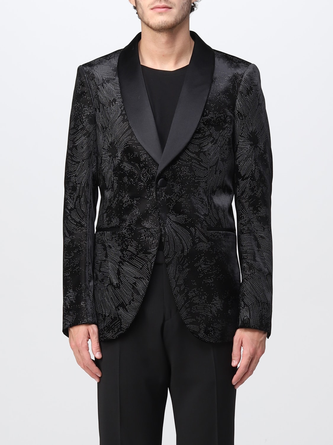 EMPORIO ARMANI Outlet Blazer men Black EMPORIO ARMANI blazer