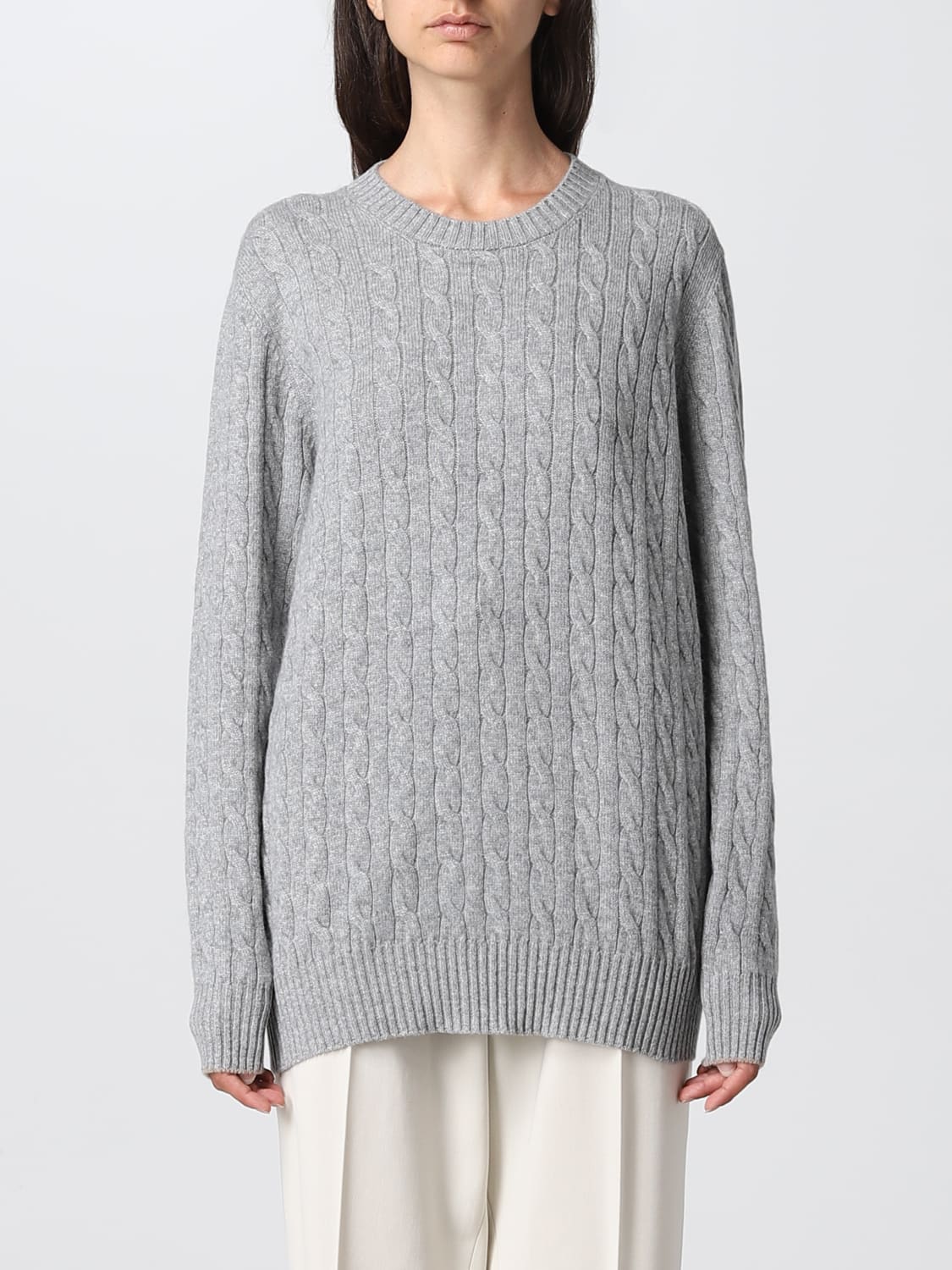 Brunello Cucinelli cable-knit jumper - Grey