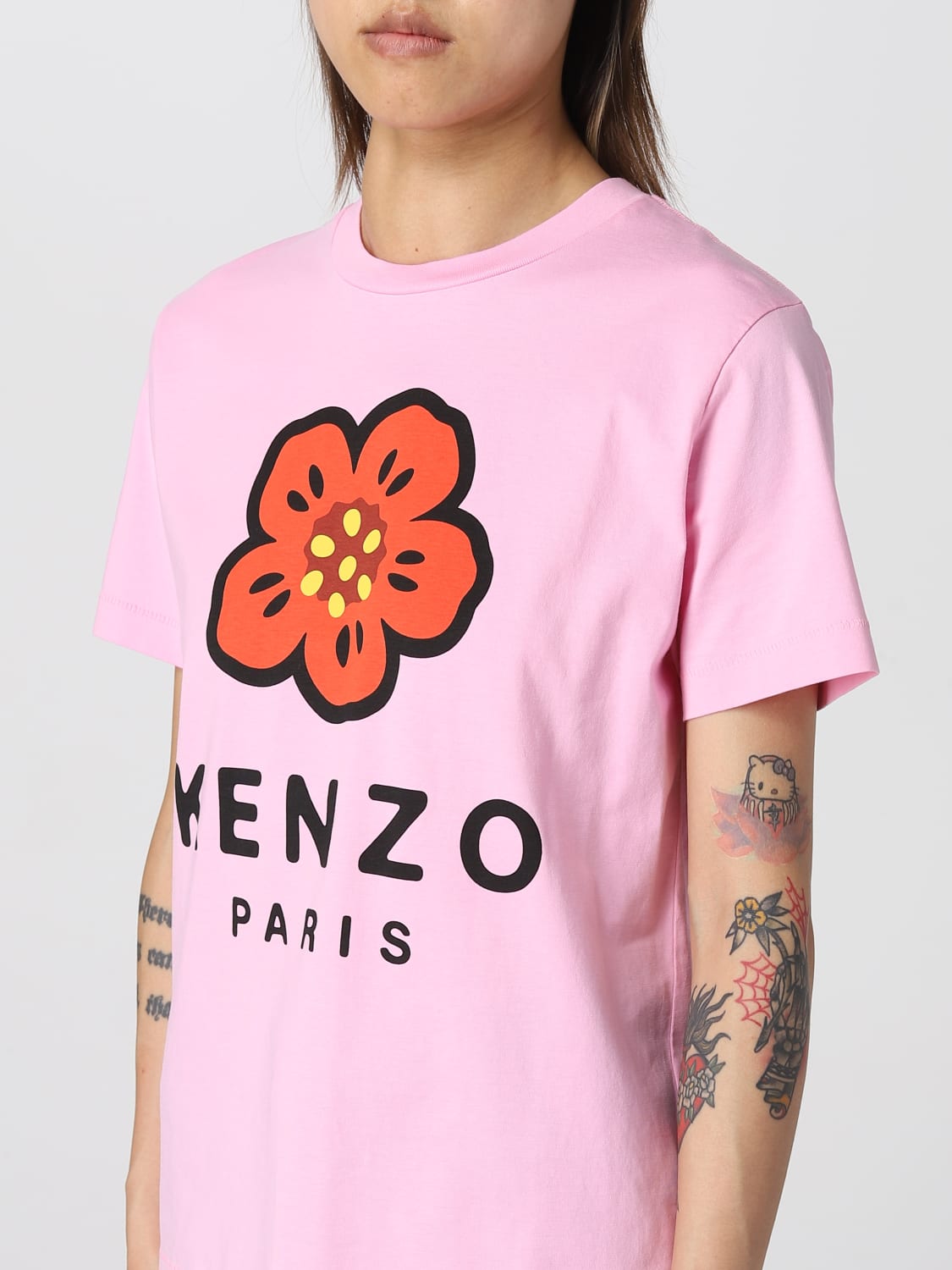 Pink kenzo hot sale t shirt