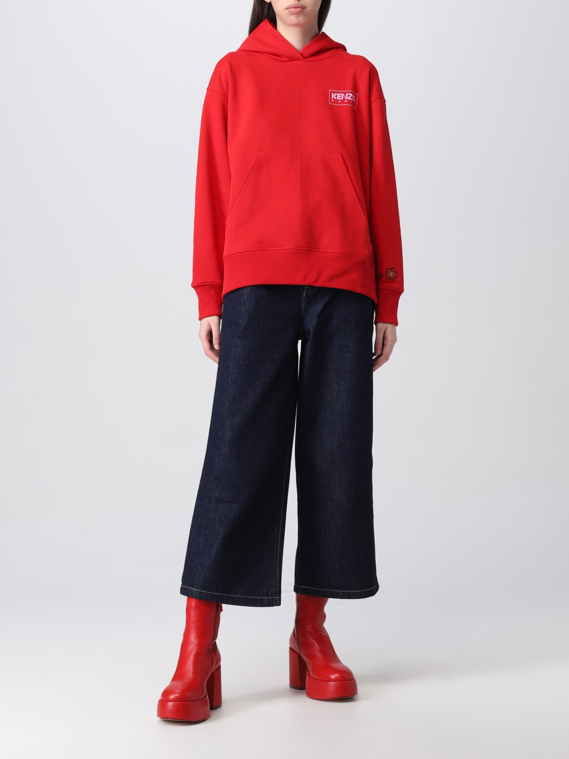 Kenzo Outlet sweatshirt for woman Red Kenzo sweatshirt