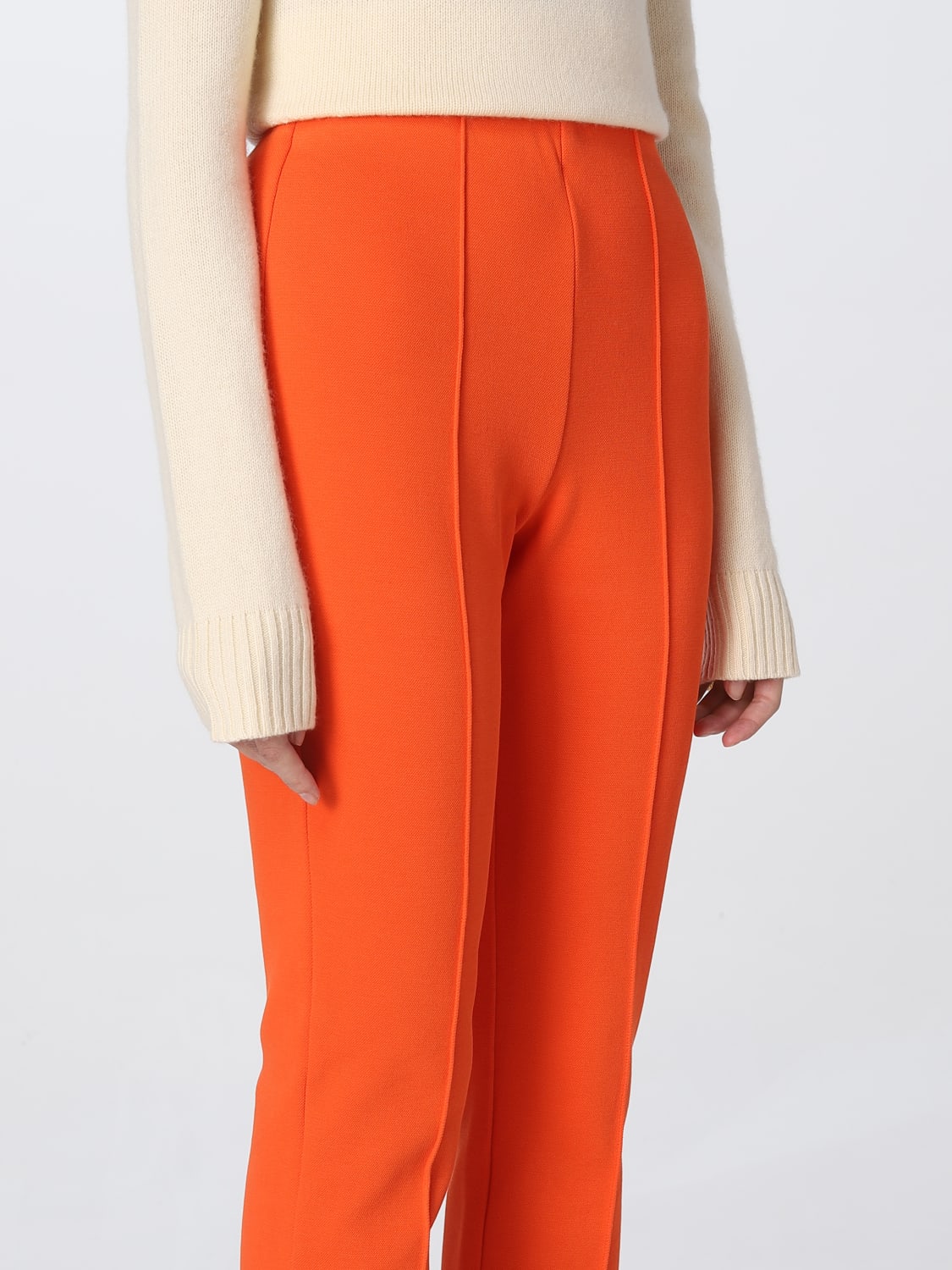 Pants SPORTMAX Woman color Orange