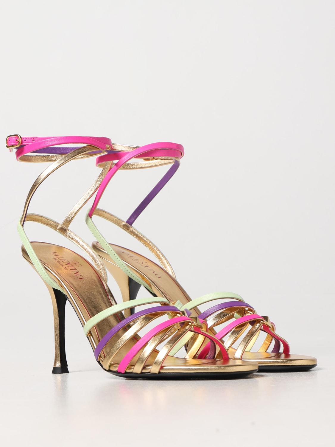 Valentino Garavani Outlet: Rockstud Strappy sandals in nappa