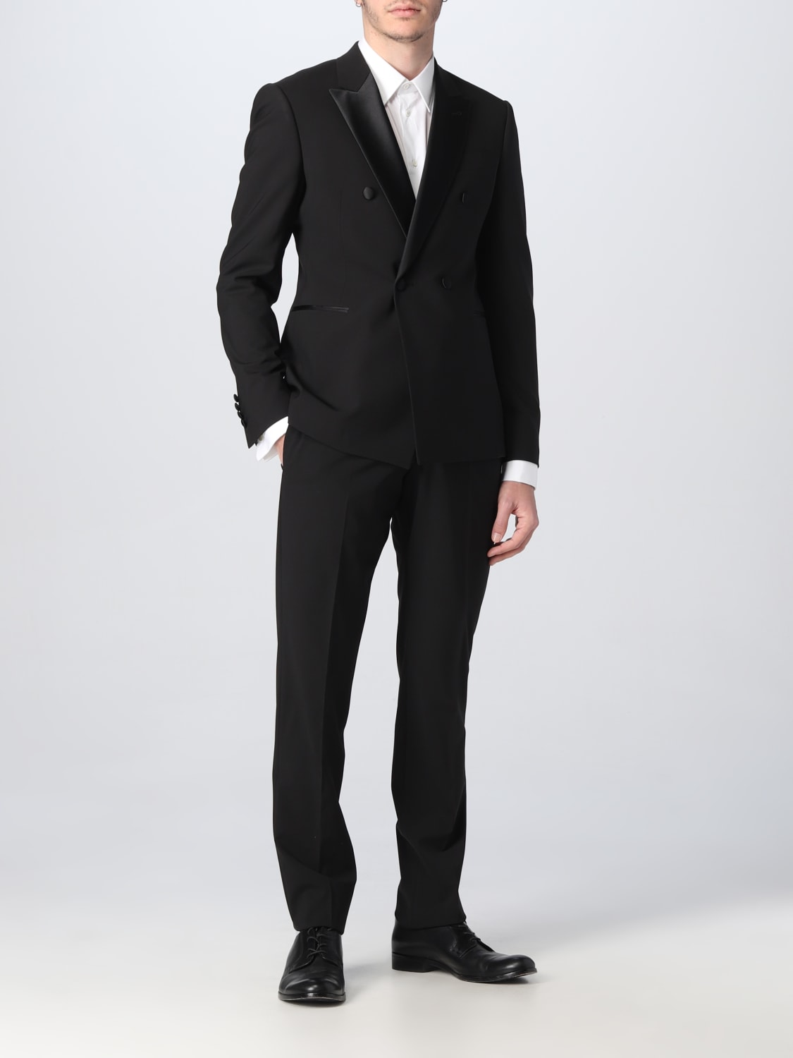 Mens black armani deals suit