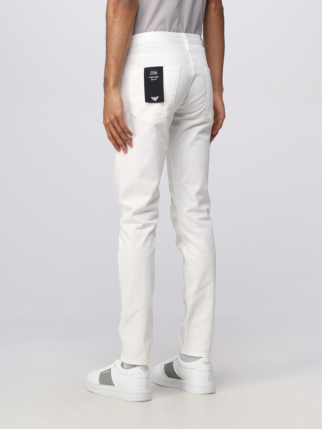 EMPORIO ARMANI Outlet denim jeans White EMPORIO ARMANI jeans