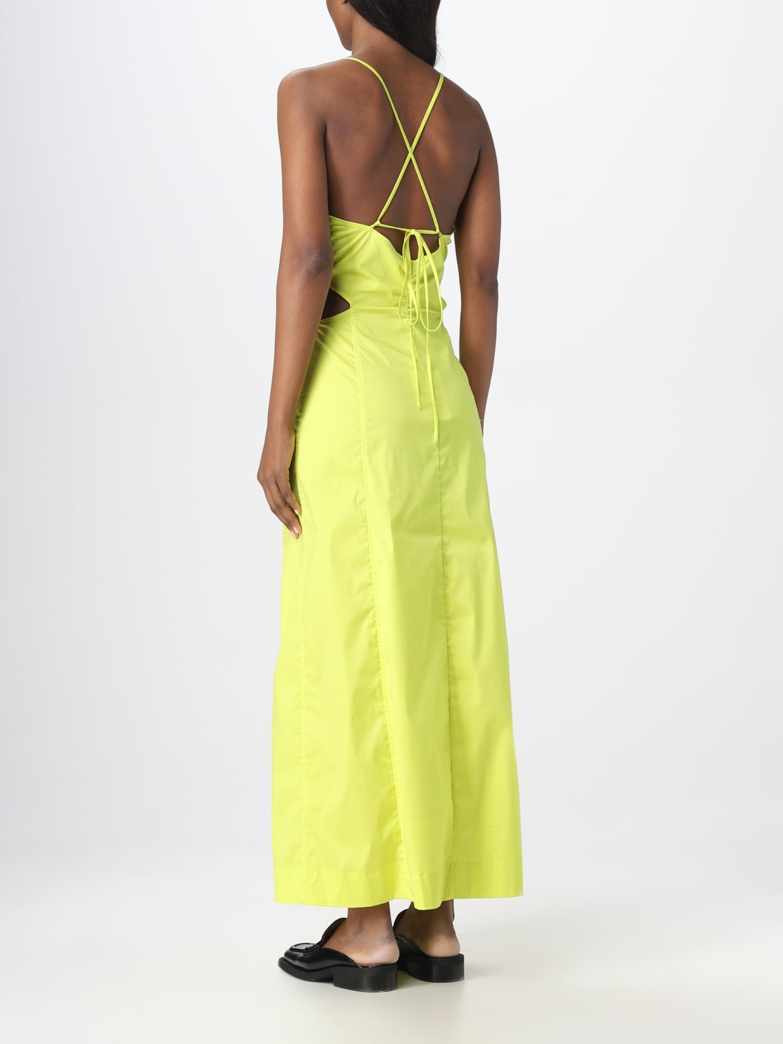 Yellow ganni hot sale dress